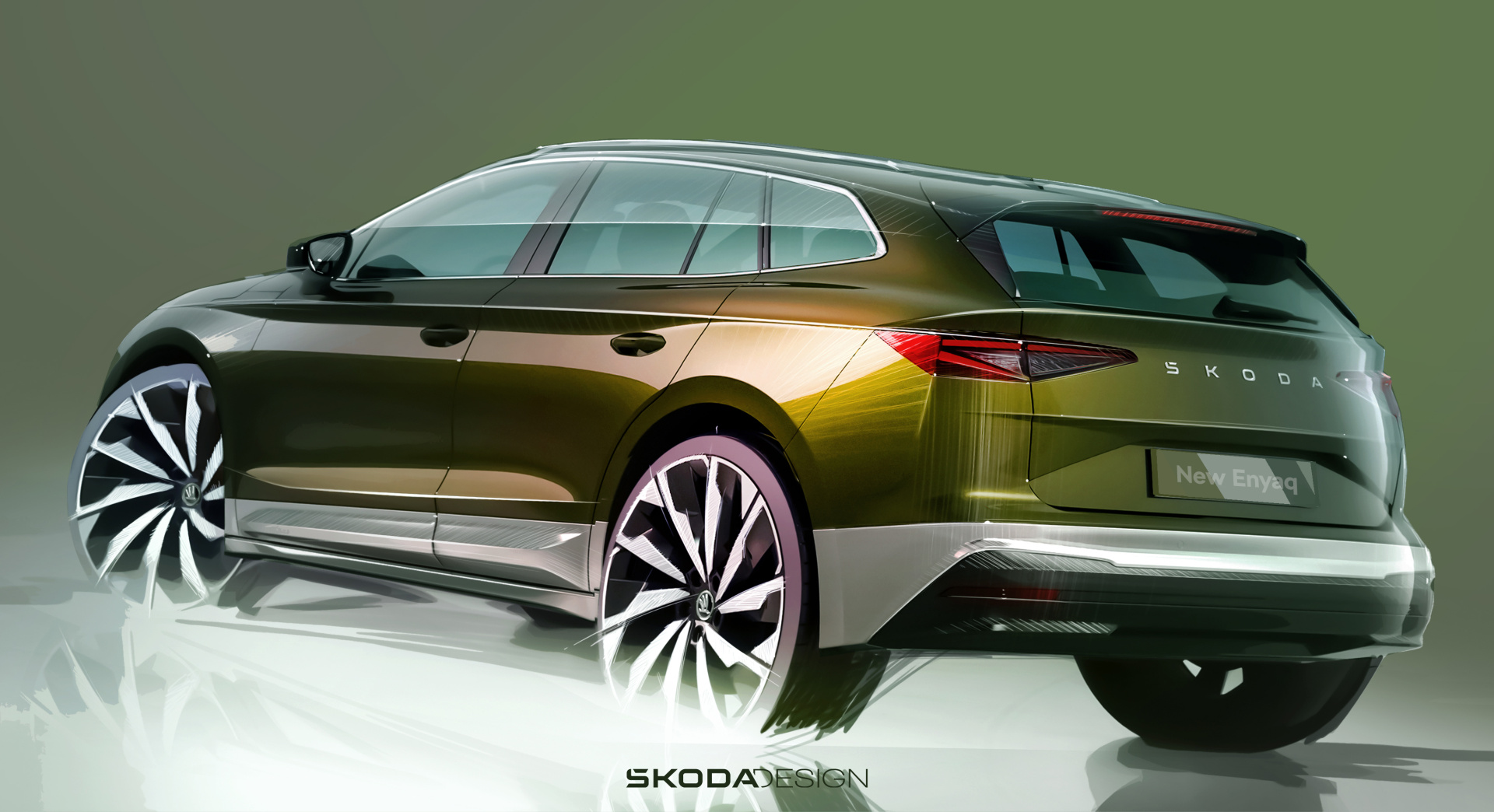 SMALL_Exterior sketches of the new Škoda Enyaq family Modern Solid update for the electric best-seller (1)